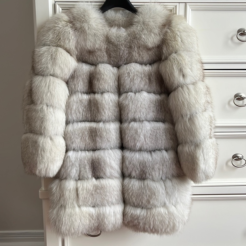 Real fox coat